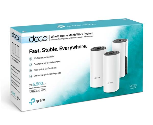 Deco M4 AC1200 Whole Home Mesh WiFi System
