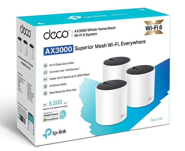 Deco X55 - AX3000 Whole Home Mesh WiFi 6 System — Primus Cable