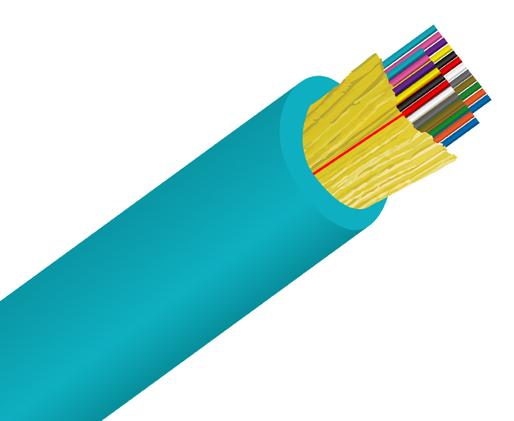 Tight Buffer Distribution Riser OFNR Fiber Optic Cable, Multimode, OM4, Corning Fiber, Indoor