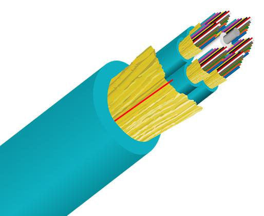 Tight Buffer Distribution Plenum OFNP Fiber Optic Cable, Multimode, OM3, Corning Fiber, Indoor