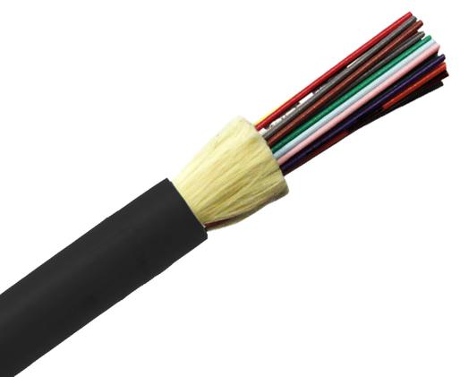 Pre-terminated 12 Strand SMF-28® Ultra Single Mode Plenum OFNP Fiber Optic Cable, Indoor/Outdoor, 540FT