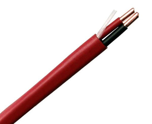 Fire Alarm Cable - FPLR - Unshielded Riser, Data Grade 16/2 AWG, Solid BC, Red PVC Jacket, 1000 Ft.