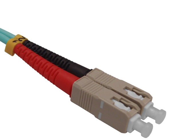 Fiber Optic Patch Cable, SC to SC, 10 Gig Multimode 50/125 OM3, Duplex