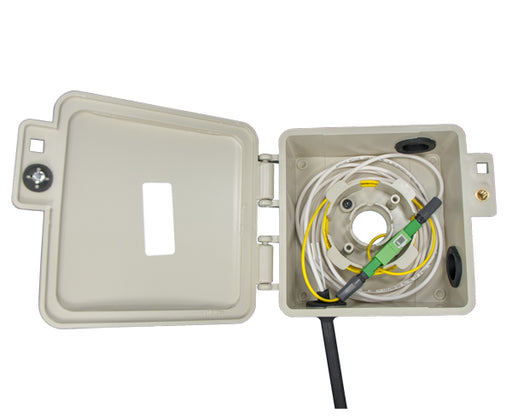 Fiber Optic Slack Storage Box, Exterior without holes