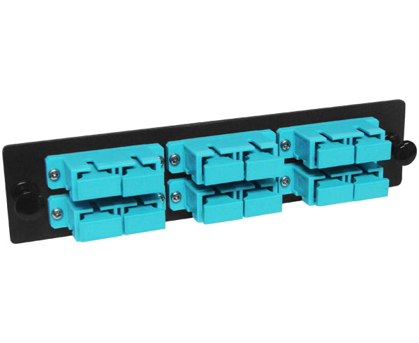Fiber Adapter Panel, 10 Gig OM3/OM4 Multimode 6 SC Duplex – Primus Cable