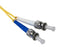 Fiber Optic Patch Cable, ST to ST, Single Mode 9/125, Duplex