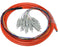 SC UPC 12 Fiber OM1 Multimode Pigtail, Jacketed, 3M
