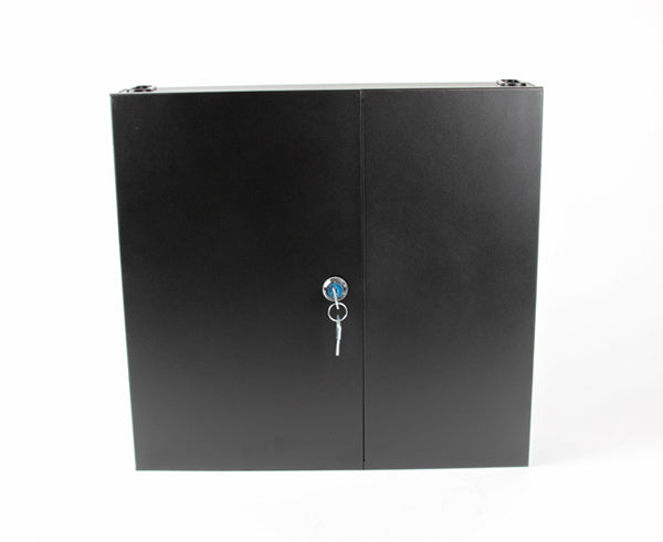 Wall Mount Fiber Patch Panel, Double Door, 4 Adapter Capacity