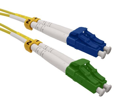LC/APC-LC/UPC, Single Mode, Duplex, Fiber Optic Patch Cable