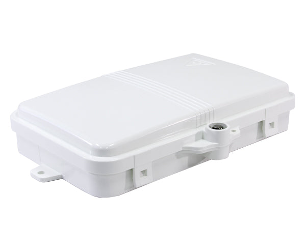 Fiber Termination Box, Wall Mount, Plastic, 4 Splices, Outdoor, IP-66 Rated White