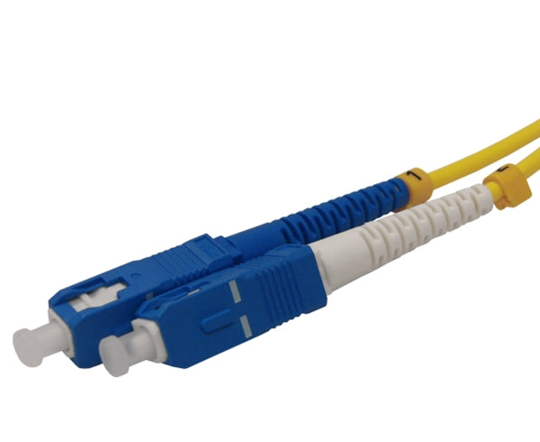 Fiber Optic Patch Cable, LC to SC, Single Mode 9/125, Duplex