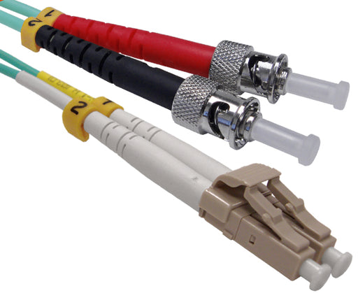 LC/PC-ST/PC, 10 Gig Multimode, Duplex, Fiber Optic Patch Cable