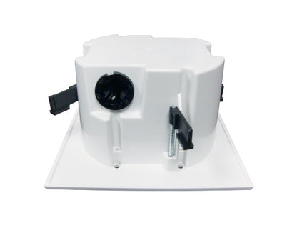 Two (Dual) Gang Round Drywall Mounting Bracket - Back 