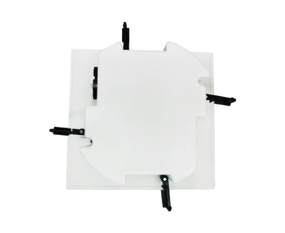 Two (Dual) Gang Round Drywall Mounting Bracket - Bottom