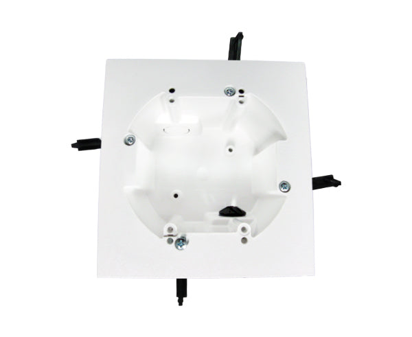 Two (Dual) Gang Round Drywall Mounting Bracket - Front