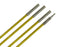 Fiberfish Rod, 1/4" Replacement Rods, 1-3' Male/Female, 1-3' Female/Female & 2 Bullnose Tips, Yellow
