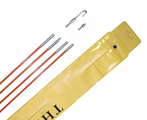 Fiberfish II Rod Kit, Wire Installation Rods, 3' length x  3/16" Diameter Orange