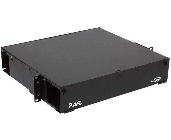 AFL XFM Fiber Patch Panel, Slide-Out, 2RU, 6 Adapter Panel Capacity