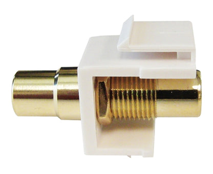 RCA F/F Keystone Modules For Wall Plate - side view