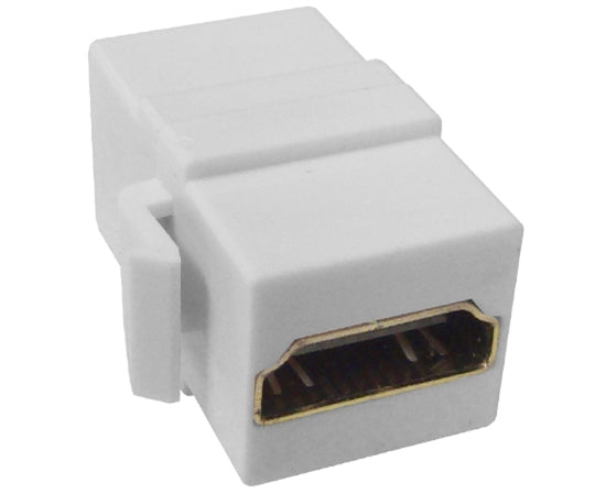 HDMI Connector Keystone Jack - White