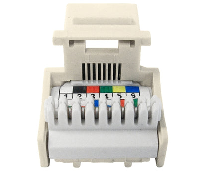 CAT3 Keystone Telco Jack, H-Style RJ11 90º 110-type IDC CAT3 Keystone Telco Jack, H-Style RJ11 90º 110-type IDC