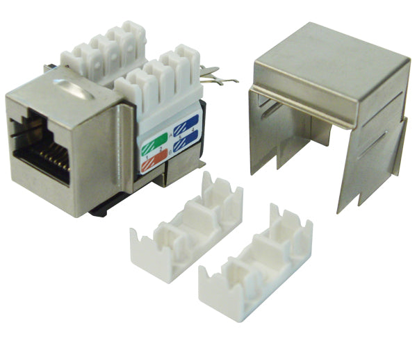 CAT5E RJ45 Shielded Keystone Jack w/ Wire Cap, U-Style — Primus Cable