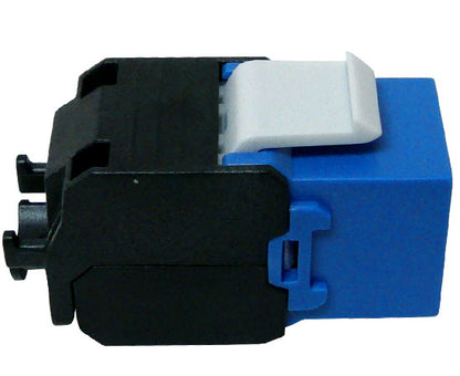 CAT6A RJ45 Keystone Jack, Unshielded, 180-Degree, MIG+, 10G Rated