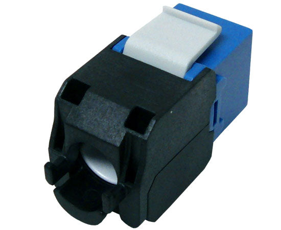 CAT6A RJ45 Keystone Jack, Unshielded, 180-Degree, MIG+, 10G Rated