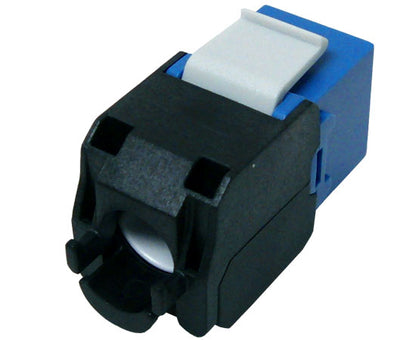 CAT6A RJ45 Keystone Jack, Unshielded, 180-Degree, MIG+, 10G Rated