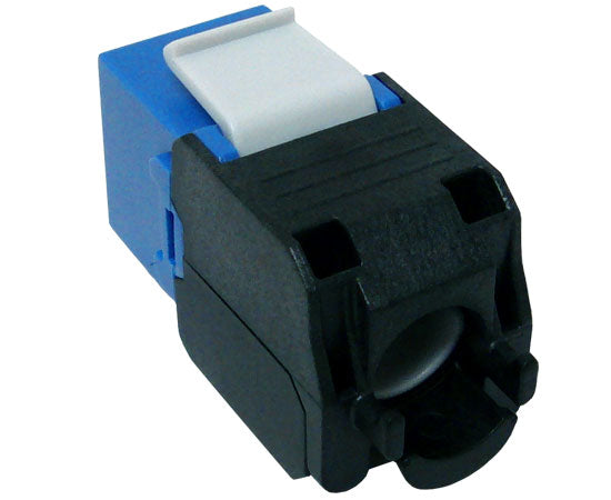 CAT6A RJ45 Keystone Jack, Unshielded, 180-Degree, MIG+, 10G Rated
