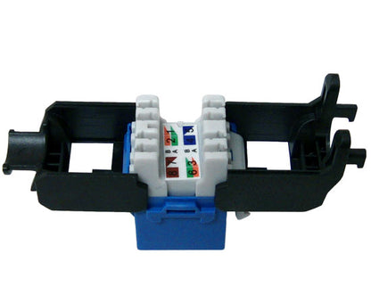 CAT6A RJ45 Keystone Jack, Unshielded, 180-Degree, MIG+, 10G Rated