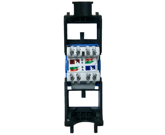 CAT6A RJ45 Keystone Jack, Unshielded, 180-Degree, MIG+, 10G Rated