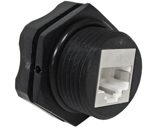 CAT6 RJ45 Shielded Industrial Panel Mount Keystone Jack, Water Sealed, Outdoor