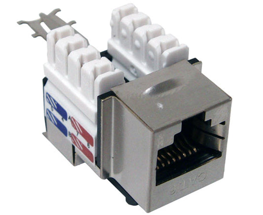 CAT6 RJ45 Shielded 110 Type Keystone Jack 8P8C