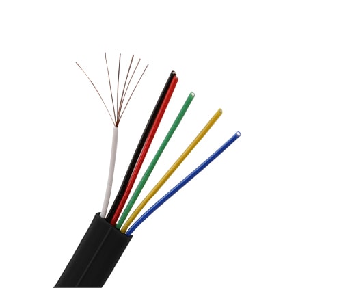Flat Modular Black Cable 1000' - 26 AWG UL Listed - 4, 6, and 8 Conductors