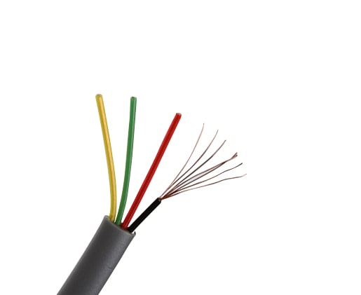 Flat Modular Silver Satin Cable 1000' - 26 AWG UL Listed - 4, 6, and 8 Conductors