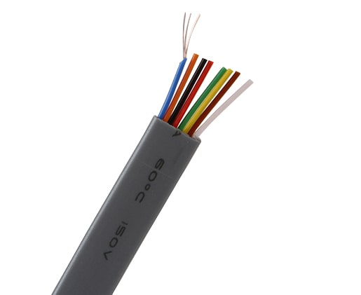 Flat Modular Silver Satin Cable 1000' - 26 AWG UL Listed - 4, 6, and 8 Conductors