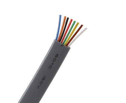 Flat Modular Silver Satin Cable 1000' - 26 AWG UL Listed - 4, 6, and 8 Conductors