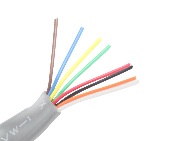 Silver / Flat Modular Cable - 26 AWG - 8 Conductors - Primus Cable
