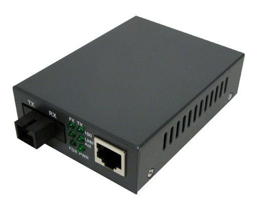 20KM 10/100Base ™ FX/TX Singlemode Media Converter SC/RJ45 Connectors