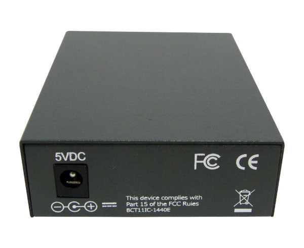 WDM Media Converter, Single-Mode, Fast Ethernet, TX1310nm 20K, RJ45-SC