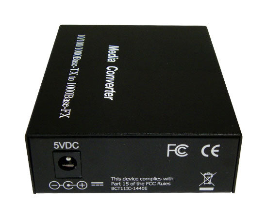 Media Converter, Multimode, Gigabit Ethernet, 550M, RJ45-Duplex SC