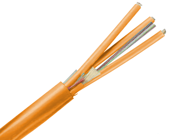 Fiber Optic Cable, Multimode, 62.5/125 OM1, Corning Fiber, Indoor Micro-Distribution, Plenum