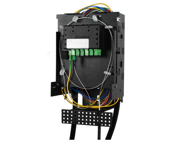 Fiber Splice Terminal, Pedestal/Wall Mount, Up to 12 Ports
