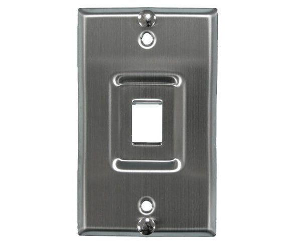 Phone Wall Inset Wall Plate, Recessed Phone Mount, Stainless Steel - 1 Port – Primus Cable