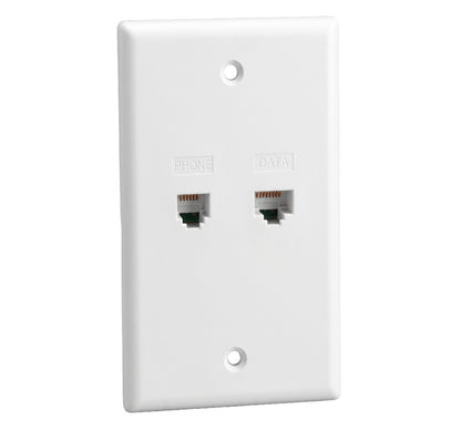 Integrated Voice & Data Wall Plate