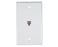  RJ11 Wall Plate With Telephone Jack - 1-Port, 4 or 6 Conductor, Flush Mount, Punchdown - Available in 2 Colors - Photos