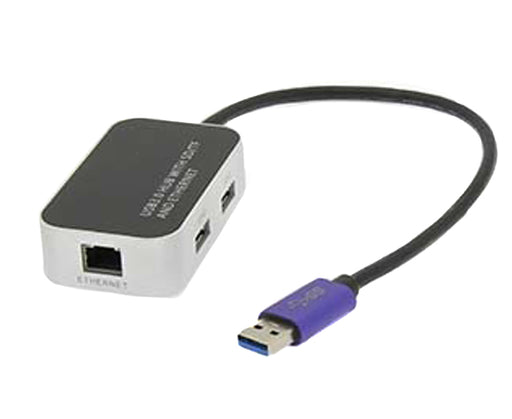 USB 3.0 SuperSpeed 3-Port Hub with Ethernet SD/TF Reader