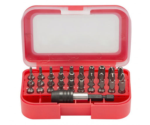 30 Piece Security Screwdriver Bit Set - Red carrying case - Primus Cable