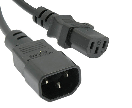 Power Cord, C13 to C14, SVT,18/3 - Black